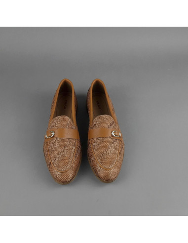 Frau --- Mocassino Donna Rafia Marrone Chiaro