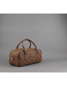 Frau --- Borsa Bauletto Donna Rafia Marrone