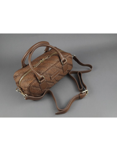 Frau --- Borsa Bauletto Donna Rafia Marrone