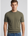 Filippo De Laurentiis --- Maglia Uomo Manica Corta Cotone Verde Militare