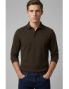 Filippo De Laurentiis --- Polo Uomo Manica Lunga Cotone Testa Moro