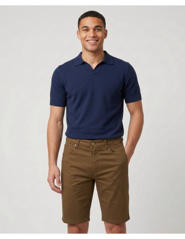 Jeckerson --- Bermuda Uomo Cotone Stretch Marrone