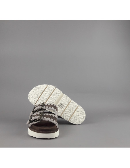 Mou --- Sandalo Donna Camoscio Marrone Scuro