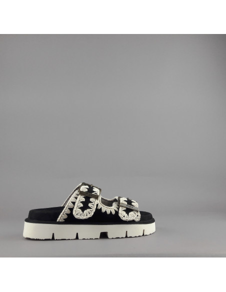 Mou --- Sandalo Donna Camoscio Nero