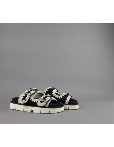 Mou --- Sandalo Donna Camoscio Nero