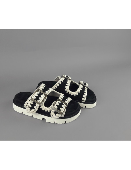 Mou --- Sandalo Donna Camoscio Nero