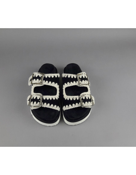 Mou --- Sandalo Donna Camoscio Nero