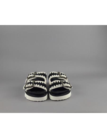 Mou --- Sandalo Donna Camoscio Nero