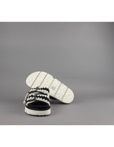 Mou --- Sandalo Donna Camoscio Nero