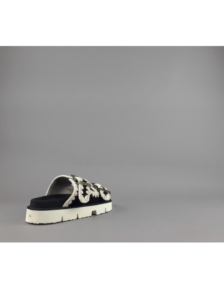 Mou --- Sandalo Donna Camoscio Nero