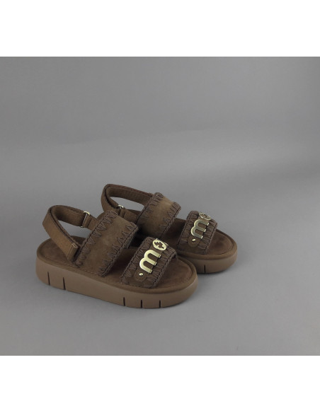 Mou --- Sandalo Donna Bounce Camoscio Marrone