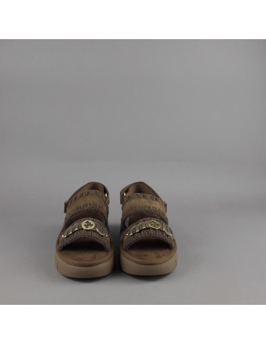 Mou --- Sandalo Donna Bounce Camoscio Marrone