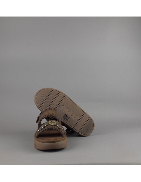 Mou --- Sandalo Donna Bounce Camoscio Marrone