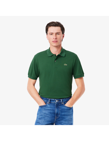 Lacoste --- Polo Light Stretch Uomo Verde Scuro