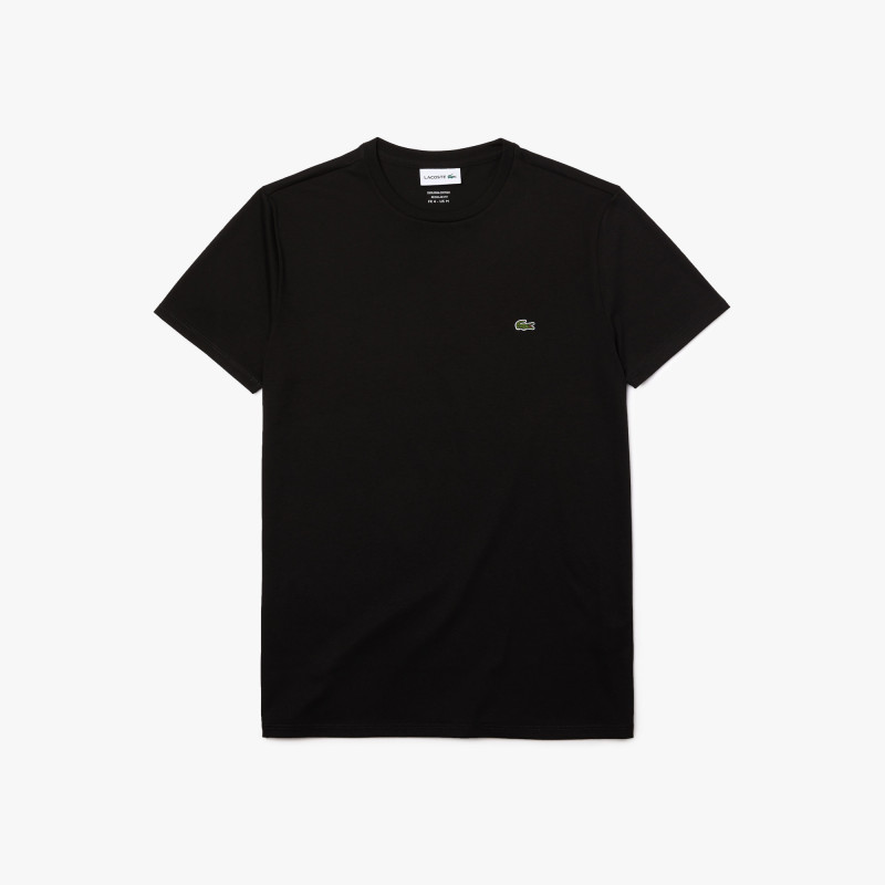 Lacoste --- T-Shirt Cotone Pima Nero