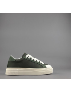 Demna --- Sneakers Uomo Camoscio Tela Verde Militare