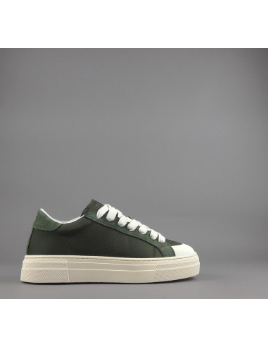 Demna --- Sneakers Uomo Camoscio Tela Verde Militare