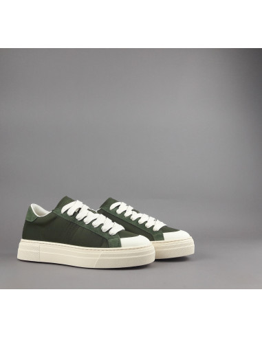 Demna --- Sneakers Uomo Camoscio Tela Verde Militare