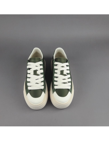 Demna --- Sneakers Uomo Camoscio Tela Verde Militare