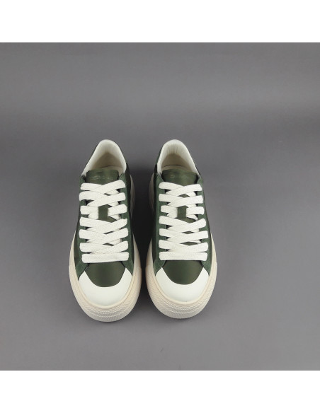 Demna --- Sneakers Uomo Camoscio Tela Verde Militare