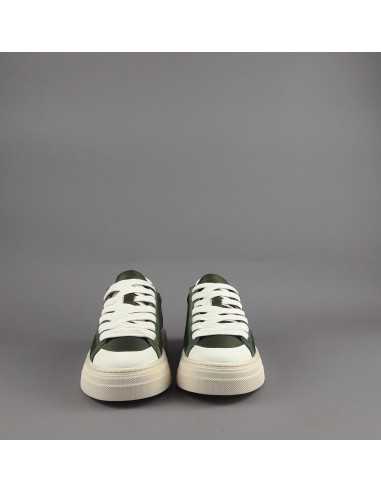 Demna --- Sneakers Uomo Camoscio Tela Verde Militare