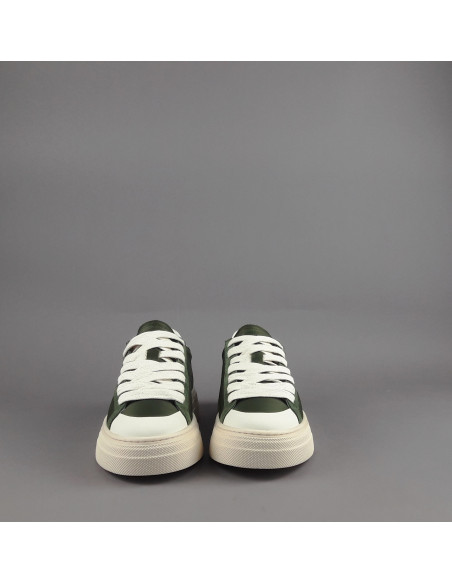 Demna --- Sneakers Uomo Camoscio Tela Verde Militare