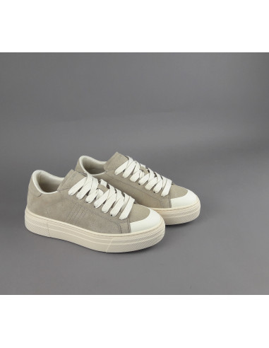 Demna --- Sneakers Uomo Camoscio Beige Opaco