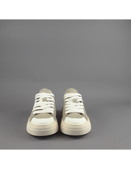 Demna --- Sneakers Uomo Camoscio Beige Opaco