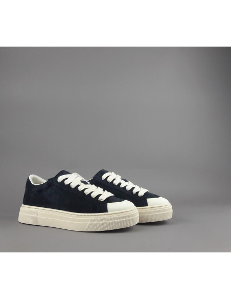 Demna --- Sneakers Uomo Camoscio Blu Scuro