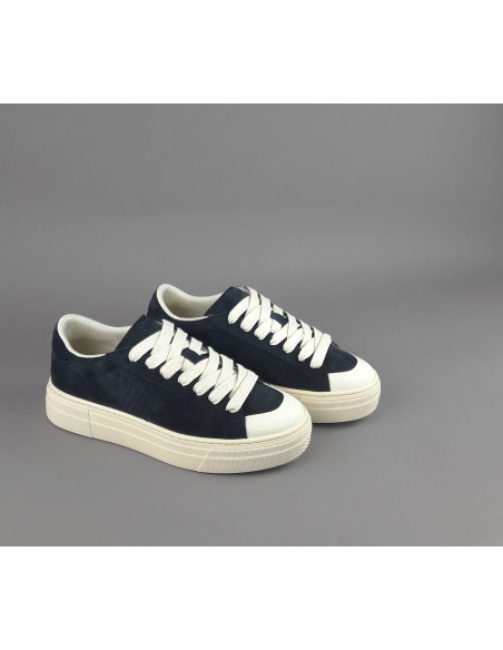 Demna --- Sneakers Uomo Camoscio Blu Scuro