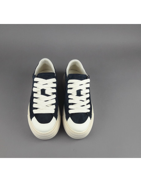 Demna --- Sneakers Uomo Camoscio Blu Scuro