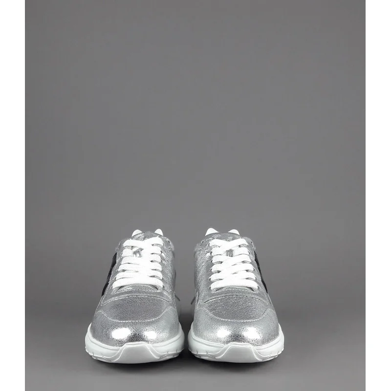 Hogan Interactive3 Donna Pelle Metal Argento H Pelle Nero Prezzo 320,00