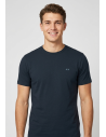 Sun 68 --- T-Shirt Uomo Cotone Blu Scuro