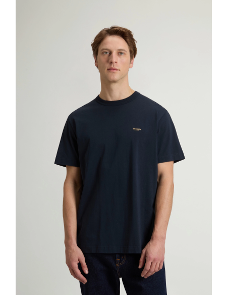 Woolrich --- T-Shirt Uomo Cotone Blu Scuro