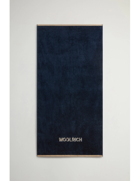 Woolrich --- Telo Mare Cotone Blu Scuro