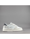 D.A.T.E. --- Sneakers Torneo Uomo Pelle Camoscio Bianco Ghiaccio