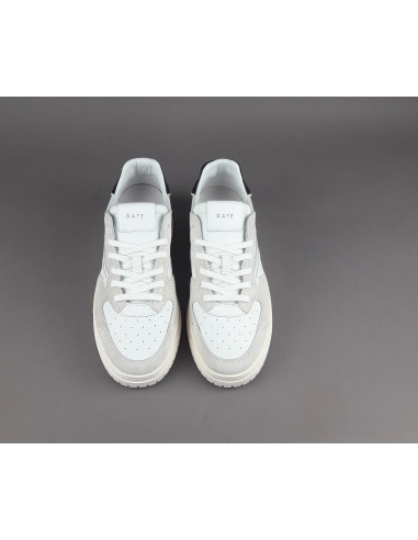 D.A.T.E. --- Sneakers Torneo Uomo Pelle Camoscio Bianco Ghiaccio