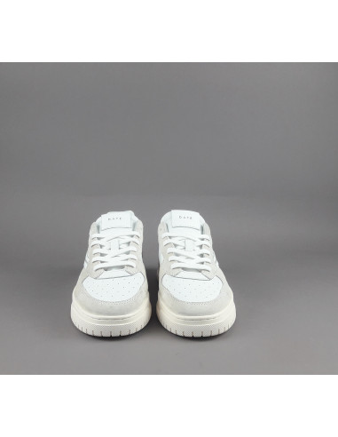 D.A.T.E. --- Sneakers Torneo Uomo Pelle Camoscio Bianco Ghiaccio
