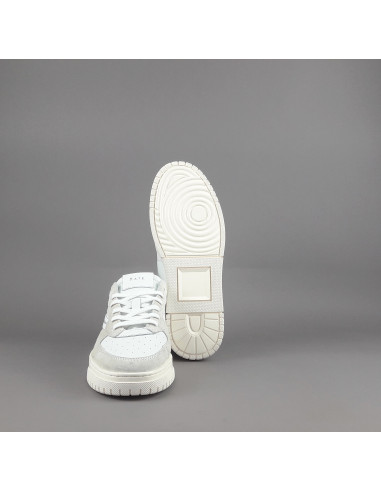 D.A.T.E. --- Sneakers Torneo Uomo Pelle Camoscio Bianco Ghiaccio