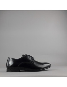 Frau --- Derby Uomo Pelle Spazzolata Nero