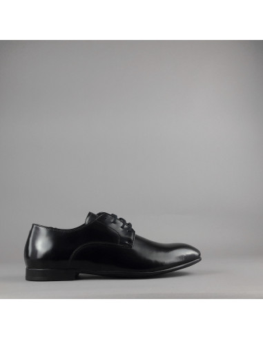 Frau --- Derby Uomo Pelle Spazzolata Nero