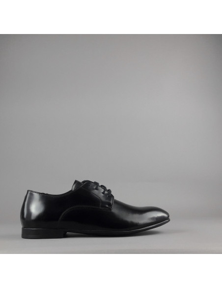 Frau --- Derby Uomo Pelle Spazzolata Nero
