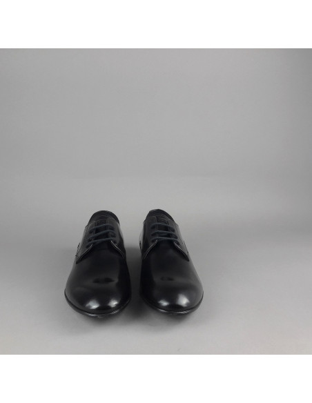 Frau --- Derby Uomo Pelle Spazzolata Nero