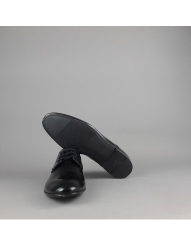 Frau --- Derby Uomo Pelle Spazzolata Nero