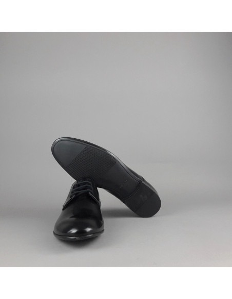 Frau --- Derby Uomo Pelle Spazzolata Nero
