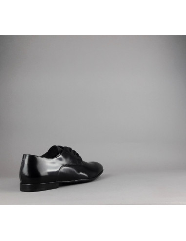 Frau --- Derby Uomo Pelle Spazzolata Nero