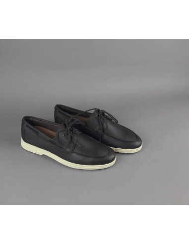 Frau --- Mocassino Barca Uomo Pelle Marrone Scuro