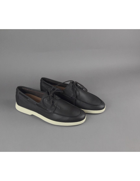 Frau --- Mocassino Barca Uomo Pelle Marrone Scuro