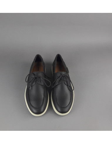 Frau --- Mocassino Barca Uomo Pelle Marrone Scuro