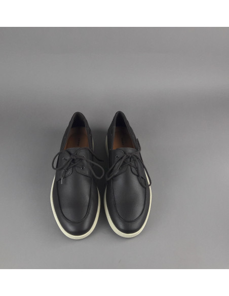 Frau --- Mocassino Barca Uomo Pelle Marrone Scuro